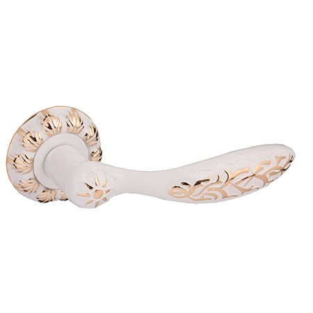 H-2437-Z-W/G-AMICO Ручка раздельная Apecs (белый/ золото)