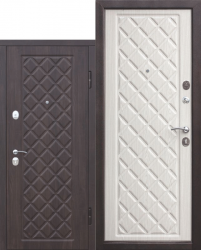 Входная металлическая дверь 9,5 см Камелот Беленый дуб