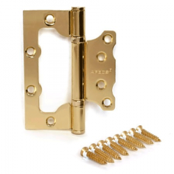 100*75*2,5-B2-STEEL-G Петля накладная Apecs (золото)