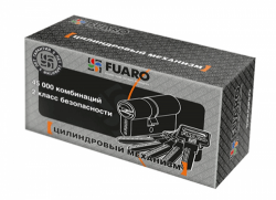 R602/68 mm (26+10+32) CP Цилиндровый механизм Fuaro (хром) 5 кл. 