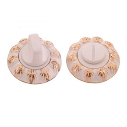 WC-2412-W/G Ручка поворотная Apecs (белый/ золото))